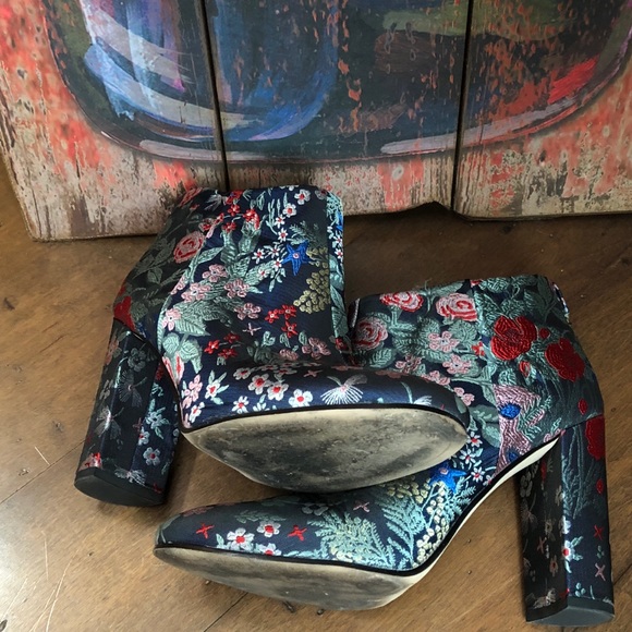 Sam Edelman Cambell Boots/Booties Jacquard Fabric - Picture 6 of 8